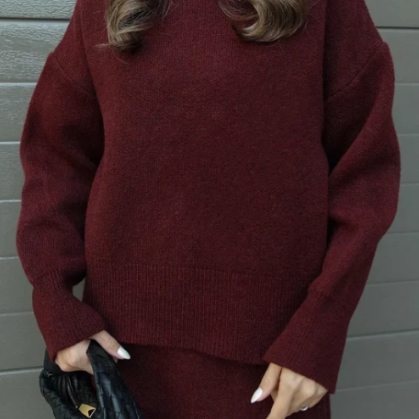 Amélie | Ensemble Jupe et Pull Assortis