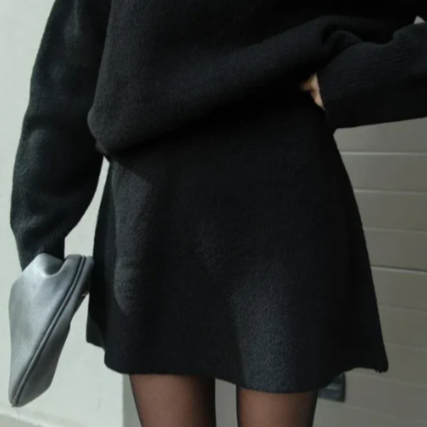 Amélie | Ensemble Jupe et Pull Assortis